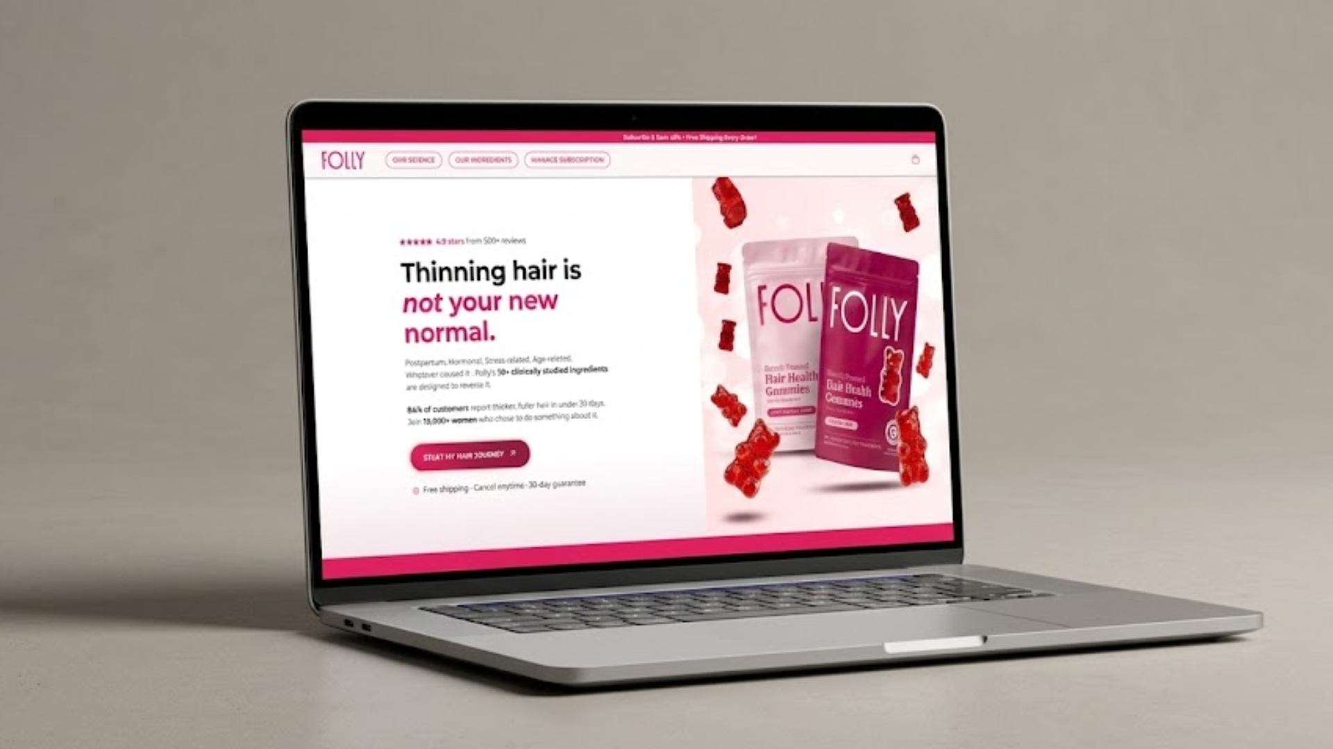 Folly Nutrition: Website experience